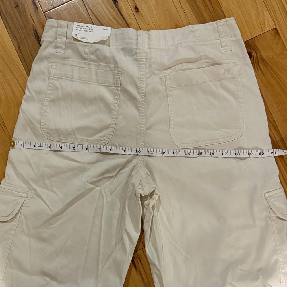 NWT  Cargo Super High Rise Baggy Wide Leg Pants American Eagle Outfitters - Picture 4 of 7